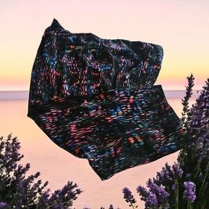 Danskin Now Athletic Capris Stretchy Colorful Size XXL/2X/20 Black Pink Purple